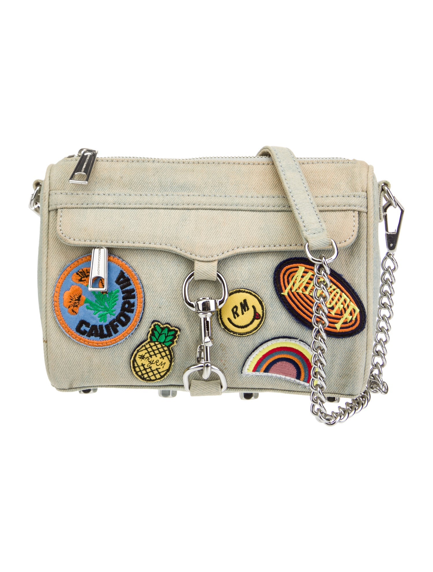 Rebecca Minkoff Denim Crossbody Bag Blue Crossbody Bags, Handbags