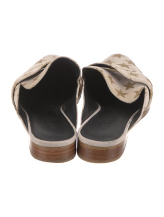 Rebecca Minkoff Suede Floral Print Mules