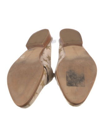 Rebecca Minkoff Suede Floral Print Mules