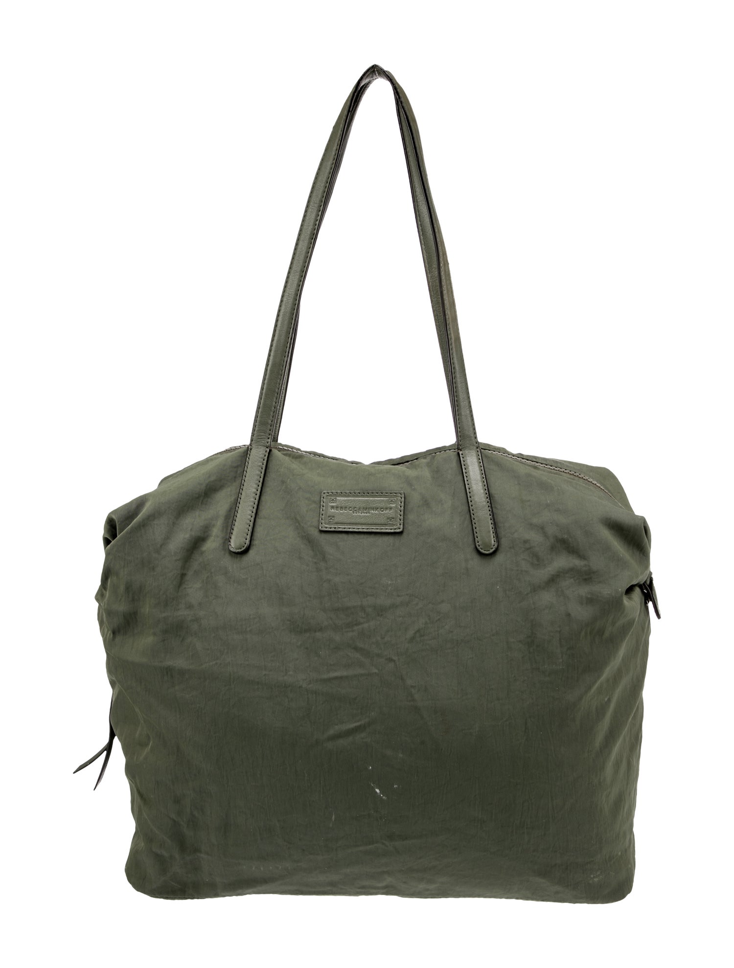 Rebecca Minkoff Nylon Leather Trim Shoulder Bag