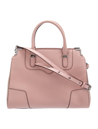 Rebecca Minkoff Silver-Tone Leather Handle Bag