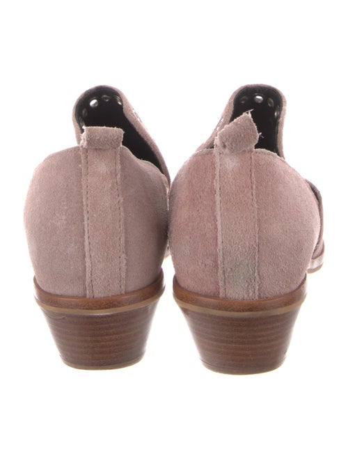 Rebecca Minkoff Suede Eyelet Trim Lace-Up Boots