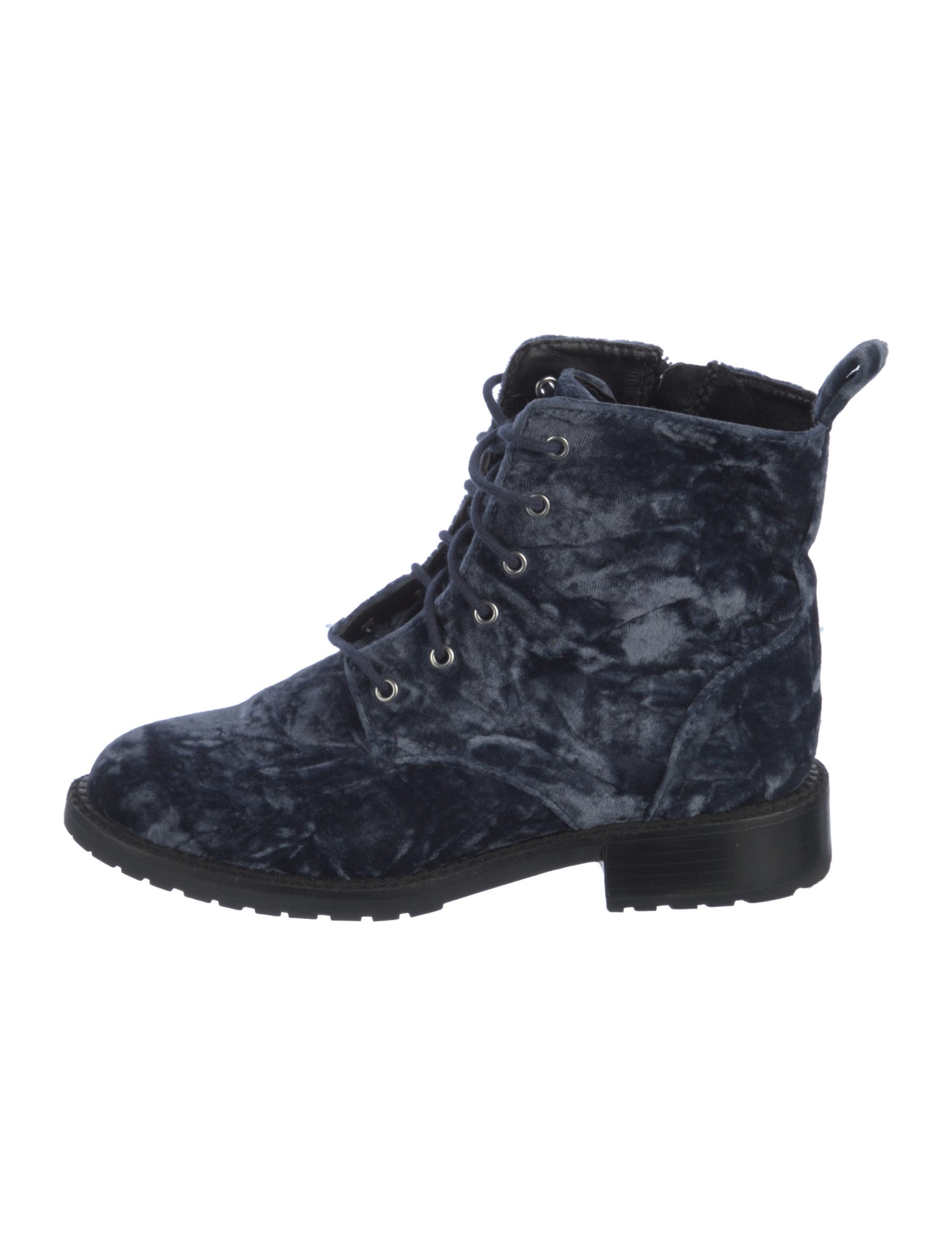 Rebecca Minkoff Velvet Tie-Dye Print Combat Boots
