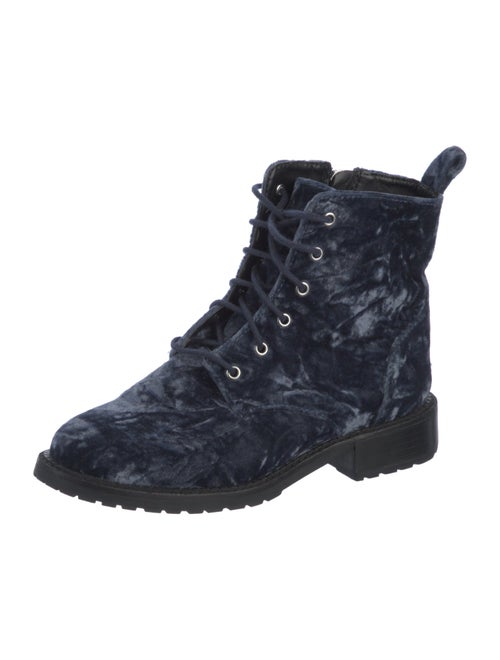 Rebecca Minkoff Velvet Tie-Dye Print Combat Boots