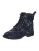 Rebecca Minkoff Velvet Tie-Dye Print Combat Boots