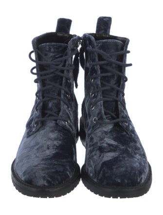 Rebecca Minkoff Velvet Tie-Dye Print Combat Boots
