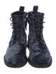 Rebecca Minkoff Velvet Tie-Dye Print Combat Boots