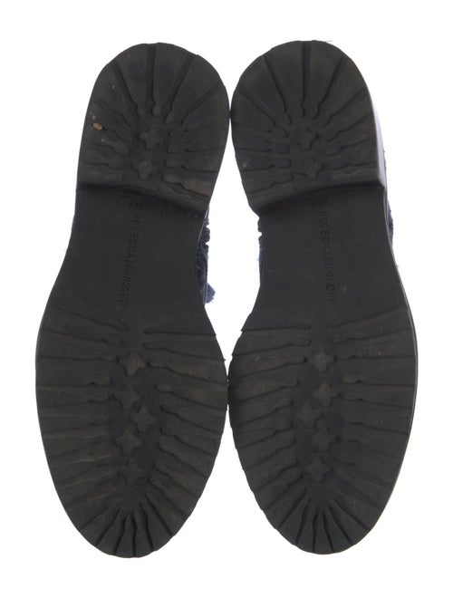 Rebecca Minkoff Velvet Tie-Dye Print Combat Boots