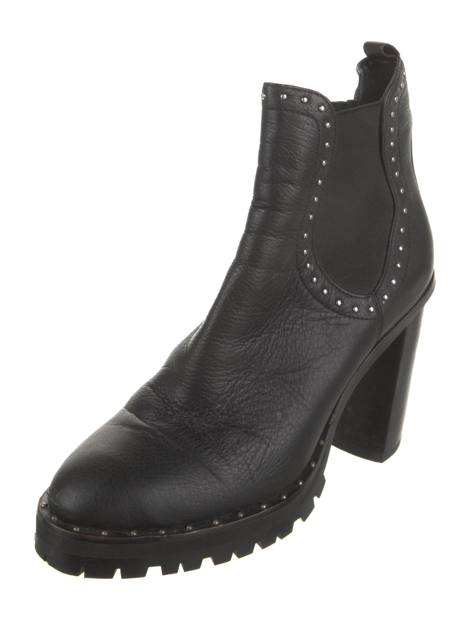 Rebecca Minkoff Leather Studded Accents Chelsea Boots