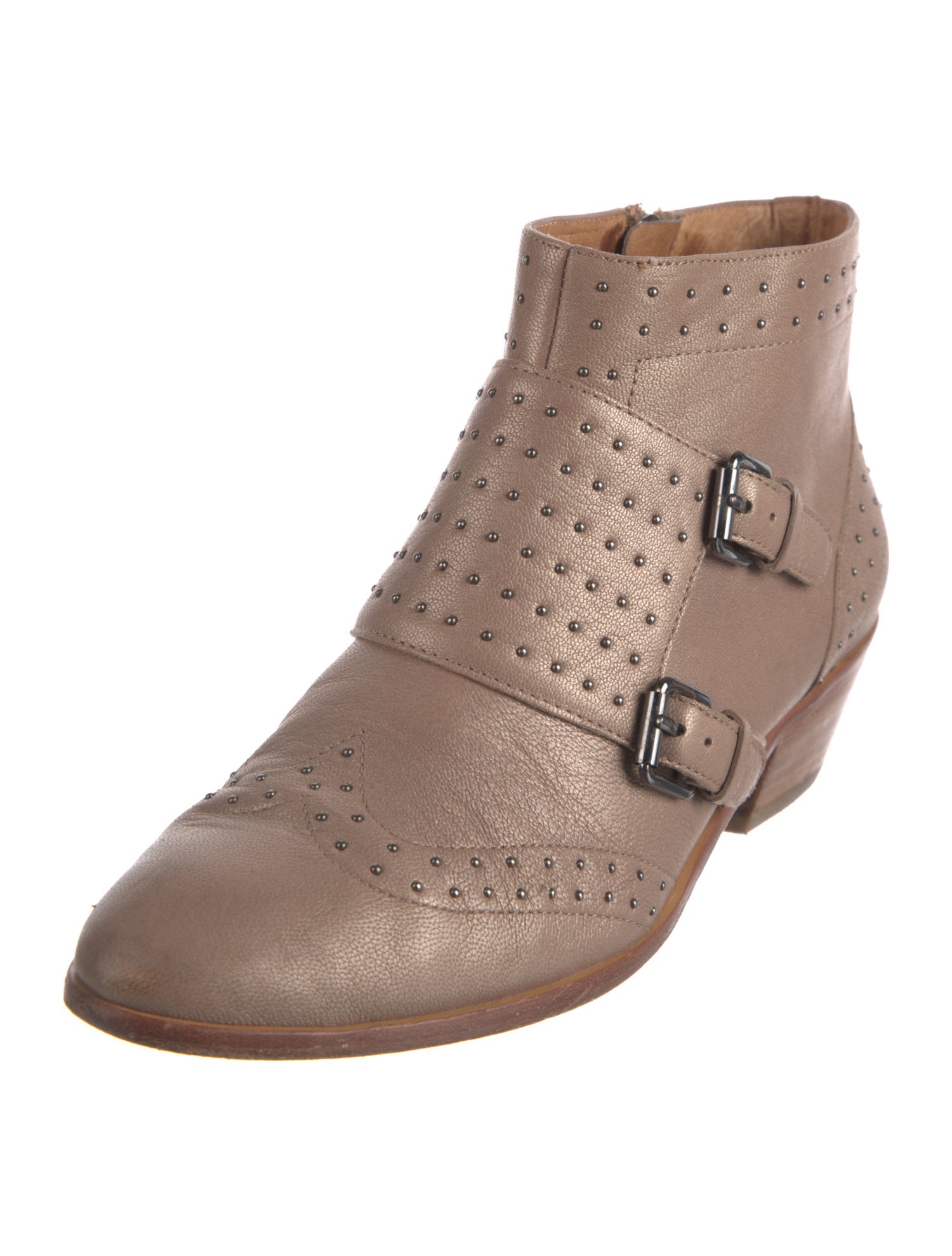 Rebecca Minkoff Leather Studded Accents Boots