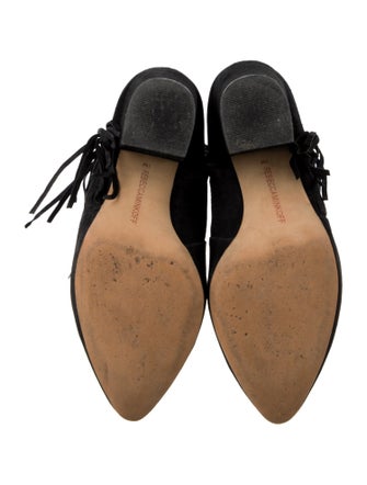 Rebecca Minkoff Suede Fringe Trim Accent Boots