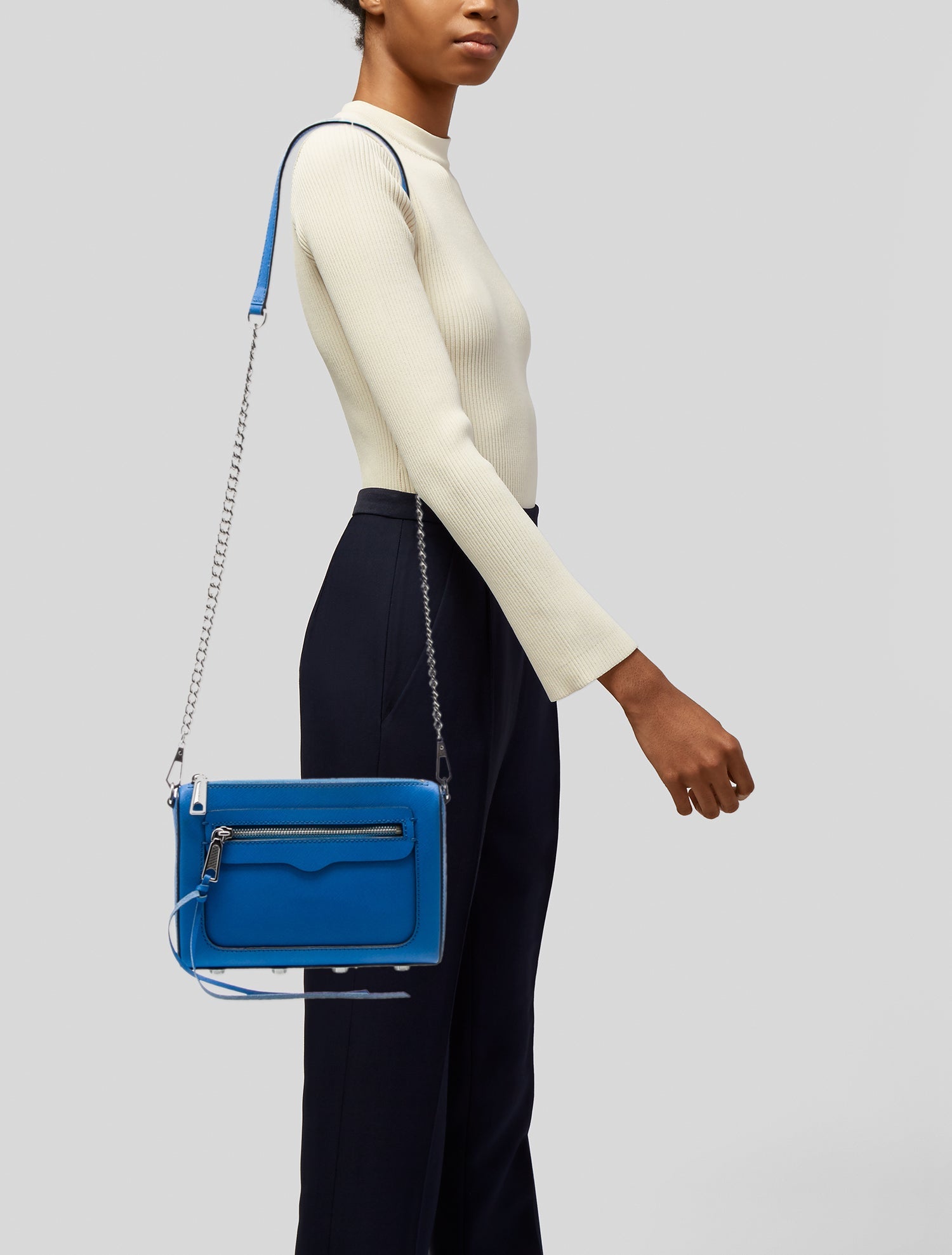Rebecca Minkoff Saffiano Leather Crossbody Bag