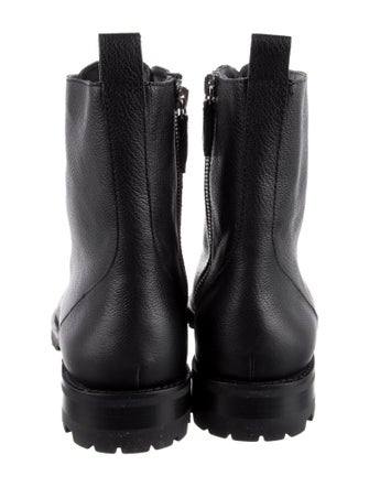 Rebecca Minkoff Leather Chain-Link Accents Combat Boots