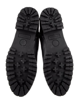 Rebecca Minkoff Leather Chain-Link Accents Combat Boots