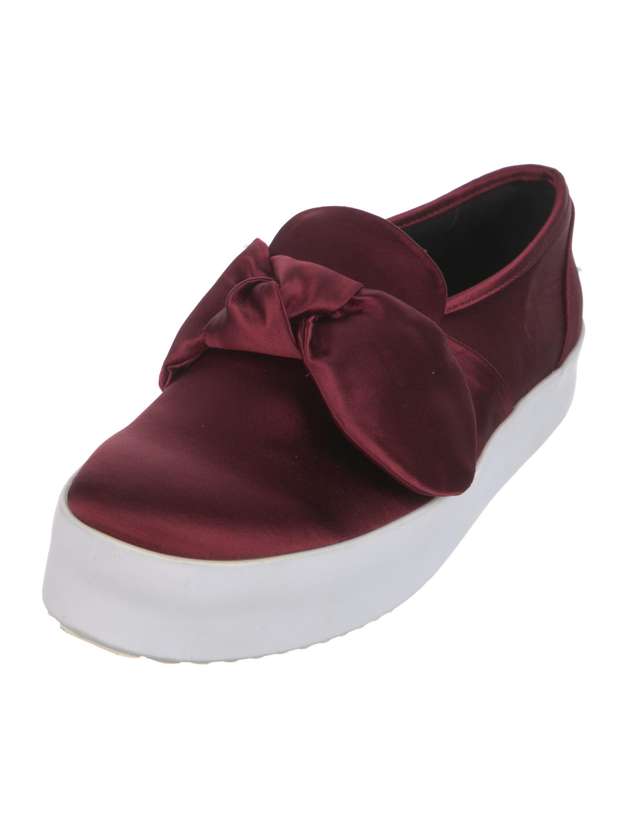 Rebecca Minkoff Satin Bow Accents Sneakers