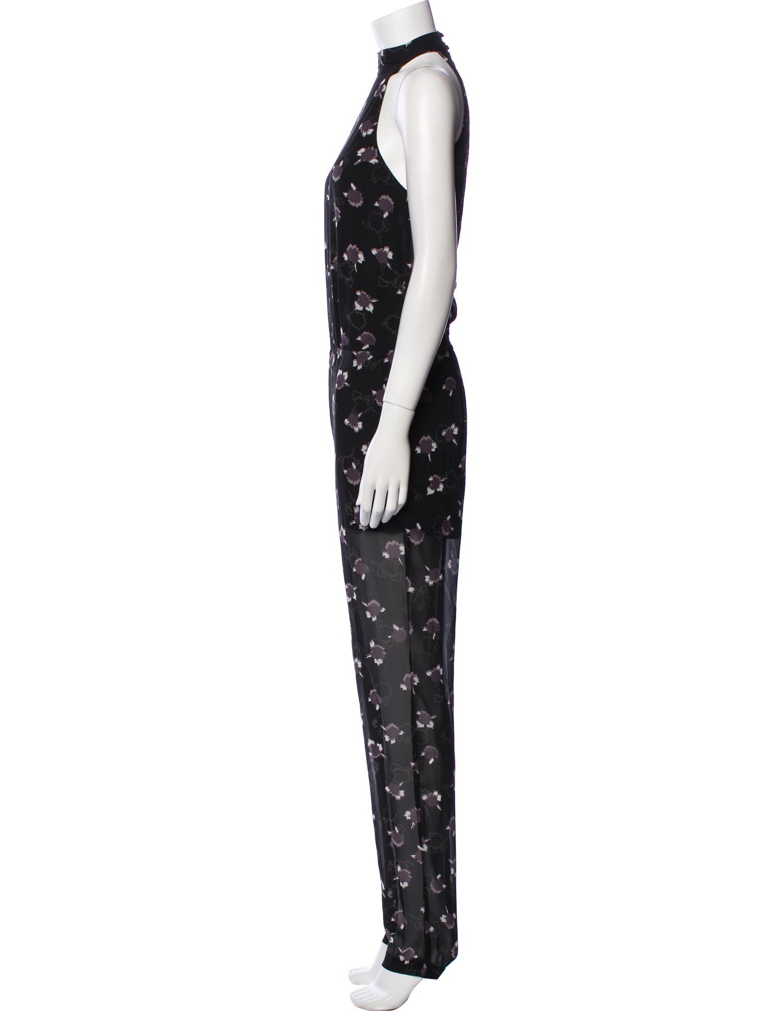 Rebecca Minkoff Floral Print Mock Neck Jumpsuit