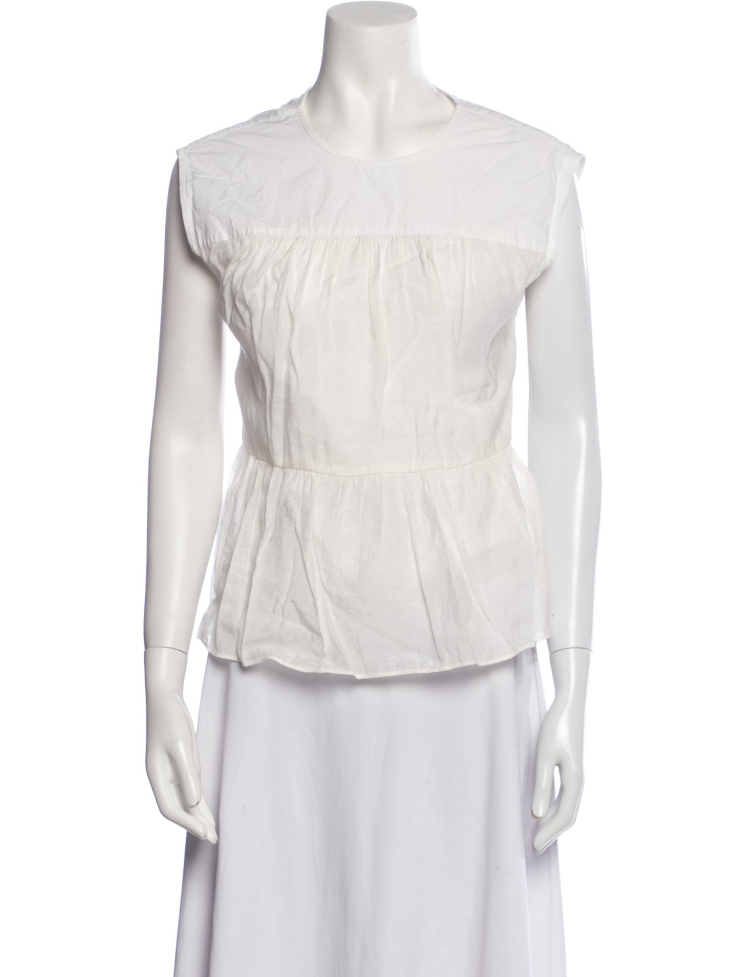 Rebecca Minkoff Bateau Neckline Sleeveless Blouse