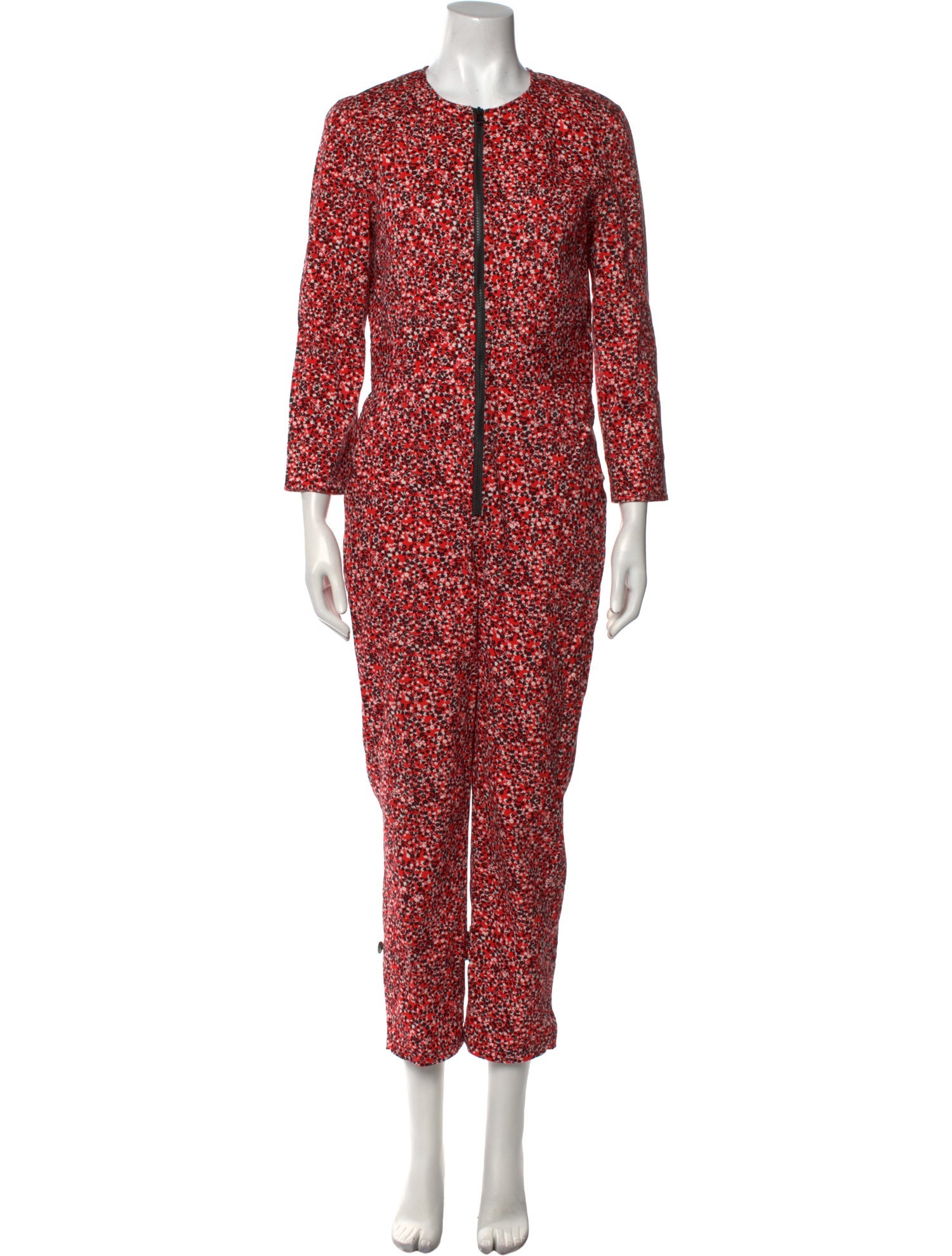 Rebecca Minkoff Printed Crew Neck Jumpsuit
