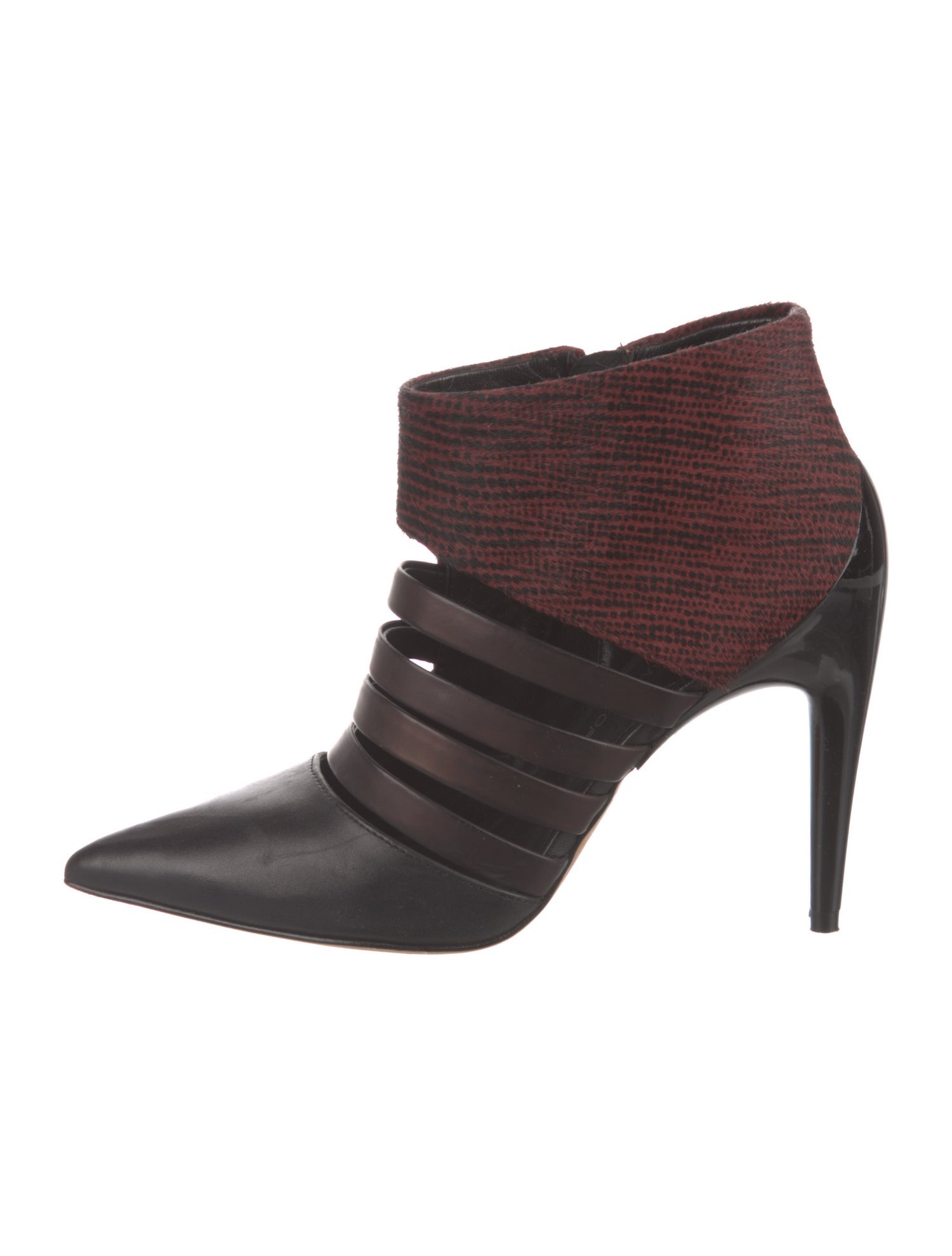 Rebecca Minkoff Leather Colorblock Pattern Boots