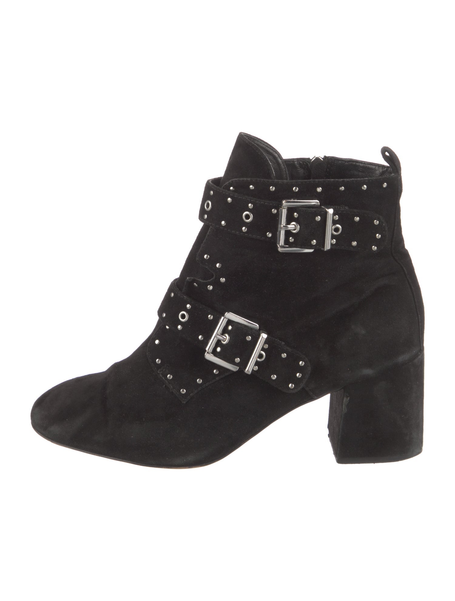 Rebecca Minkoff Suede Studded Accents Boots