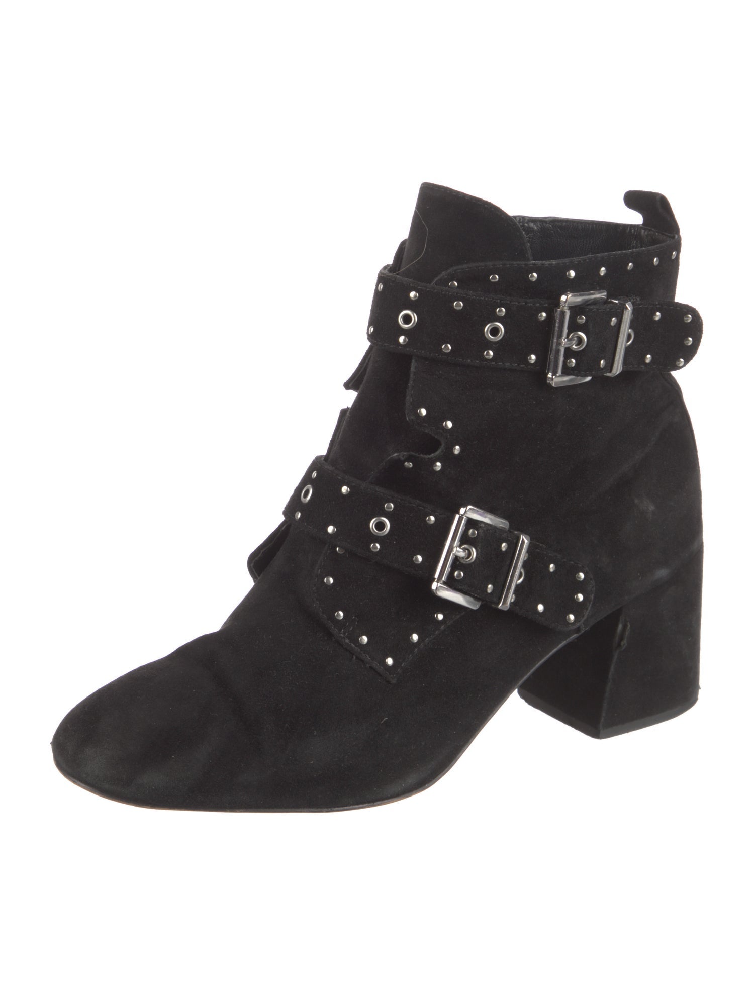Rebecca Minkoff Suede Studded Accents Boots