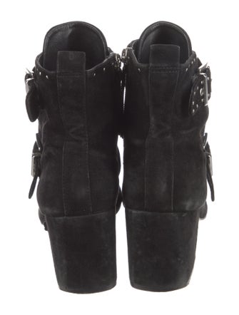 Rebecca Minkoff Suede Studded Accents Boots