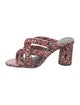 Rebecca Minkoff Leather Floral Print Slides