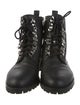 Rebecca Minkoff Leather Chain-Link Accents Combat Boots