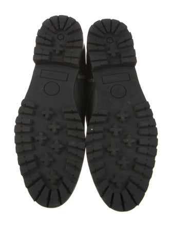 Rebecca Minkoff Leather Chain-Link Accents Combat Boots