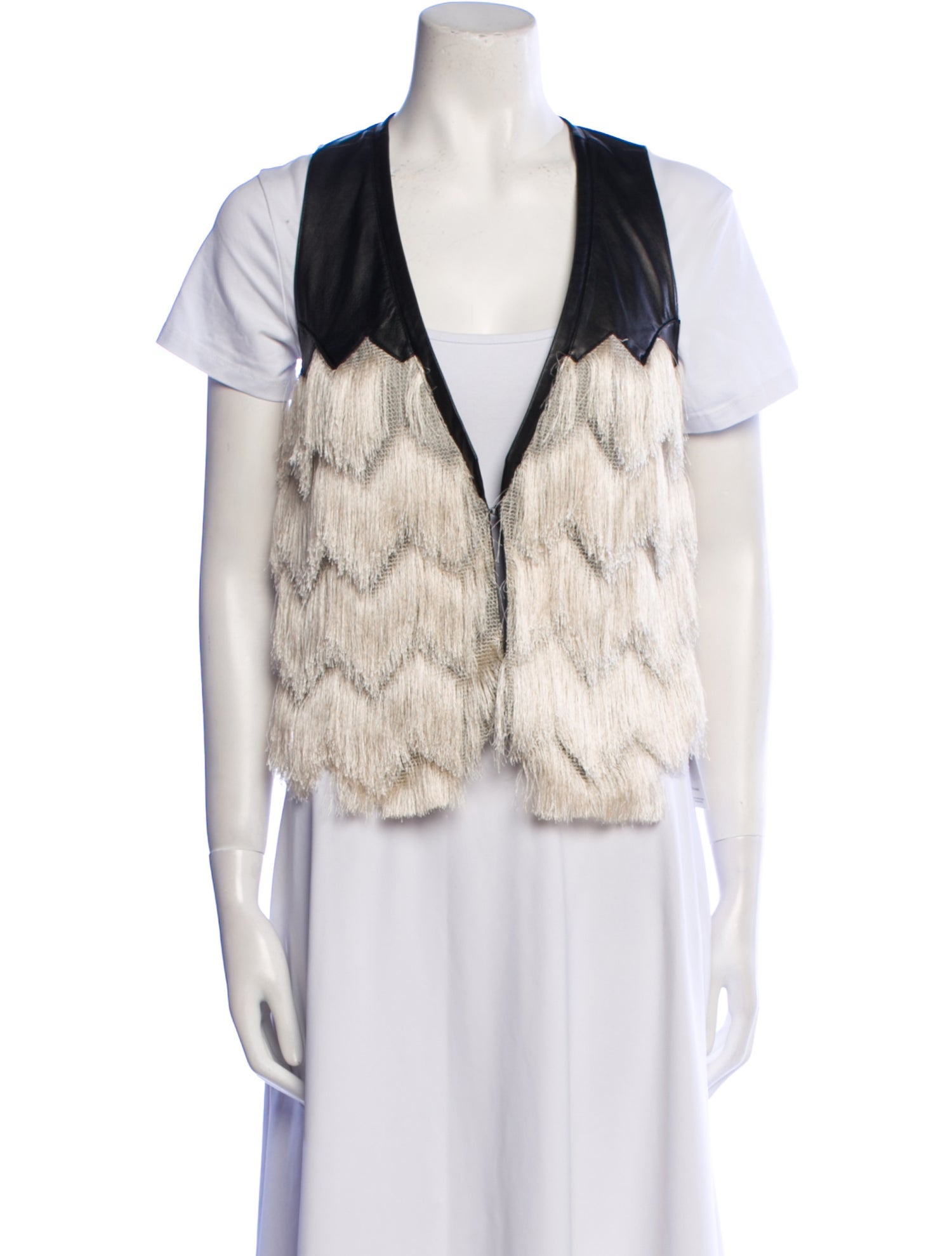 Rebecca Minkoff Colorblock Pattern Vest