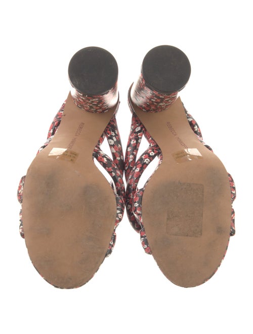 Rebecca Minkoff Leather Floral Print Slides