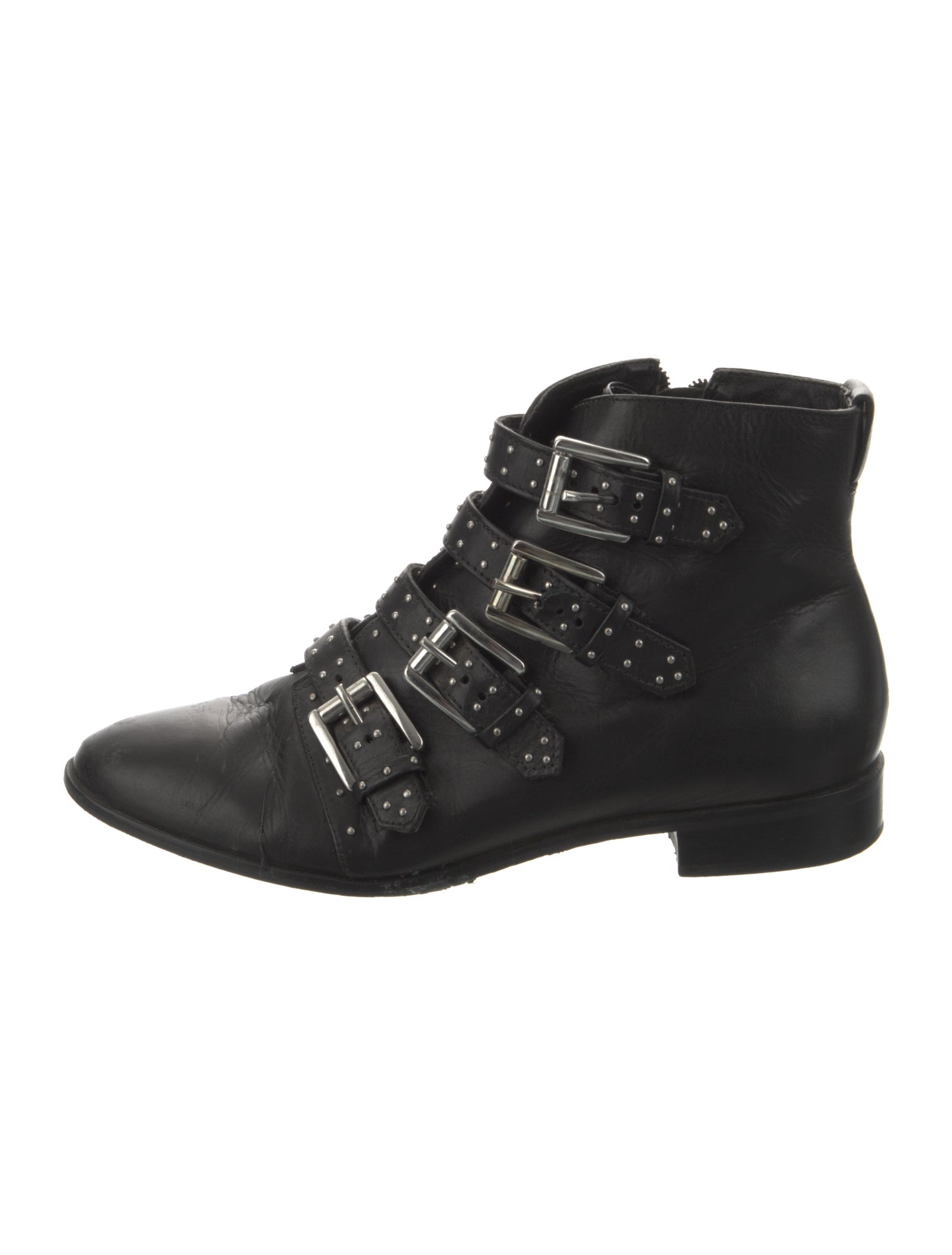 Rebecca Minkoff Leather Studded Accents Combat Boots