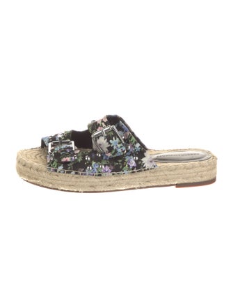 Rebecca Minkoff Floral Print Studded Accents Espadrilles