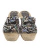 Rebecca Minkoff Floral Print Studded Accents Espadrilles