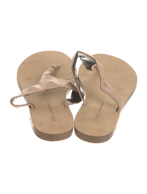 Rebecca Minkoff Leather T-Strap Sandals