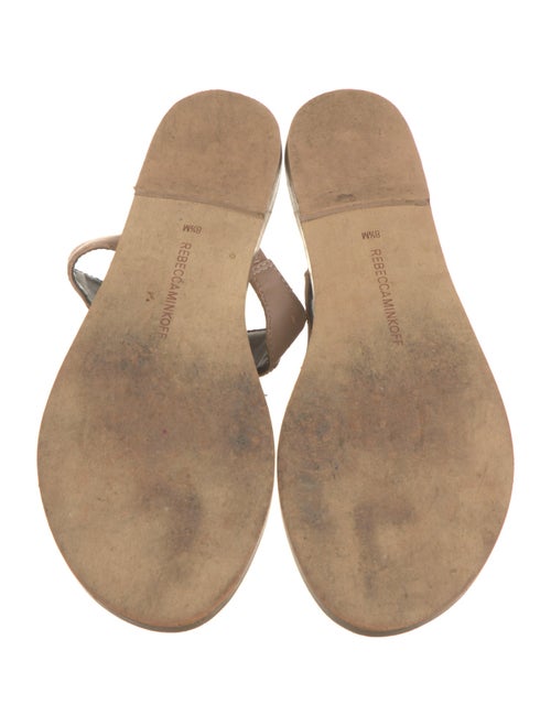 Rebecca Minkoff Leather T-Strap Sandals