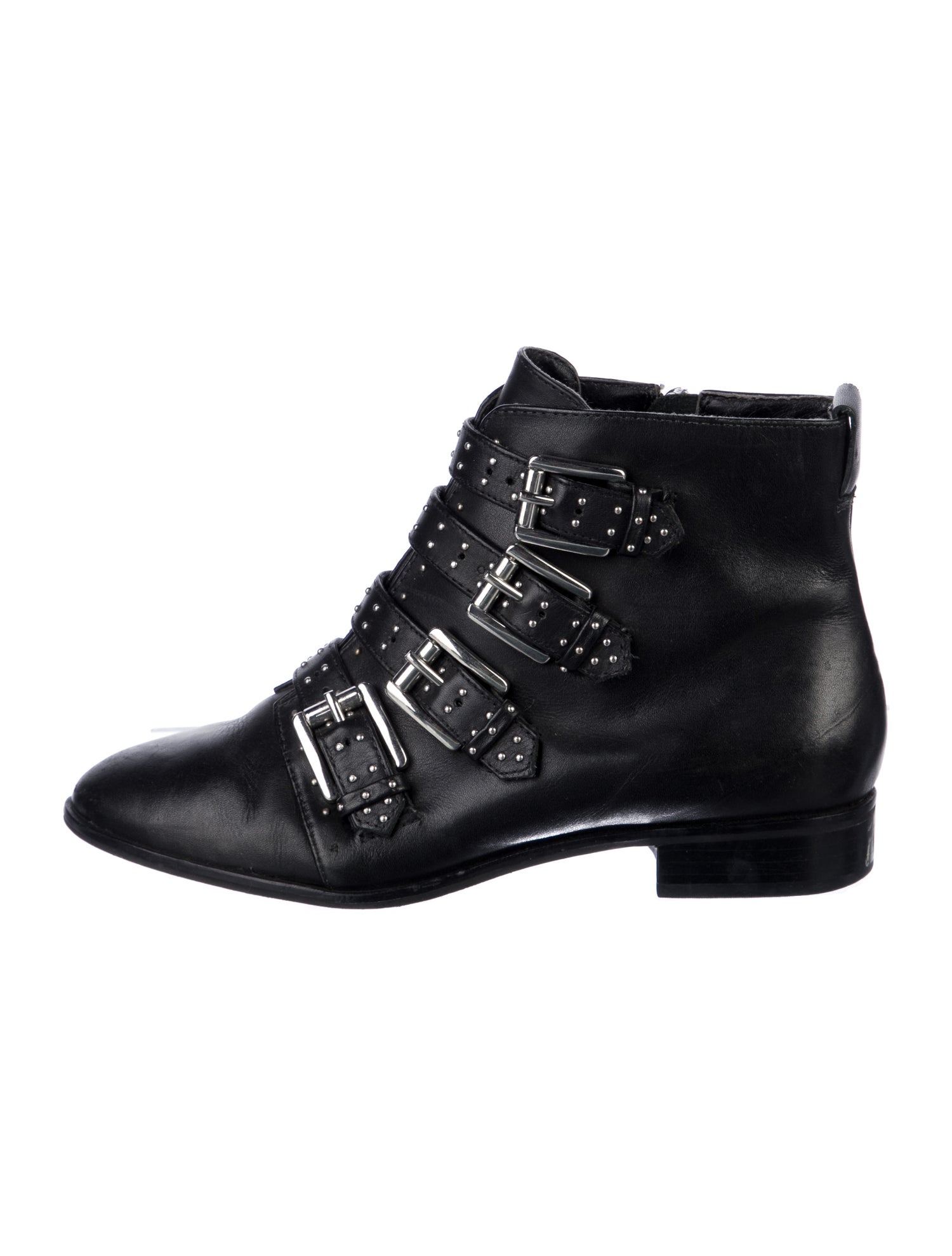 Rebecca Minkoff Leather Studded Accents Combat Boots