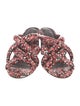 Rebecca Minkoff Leather Floral Print Slides