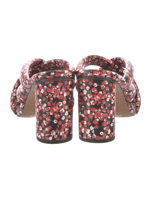 Rebecca Minkoff Leather Floral Print Slides