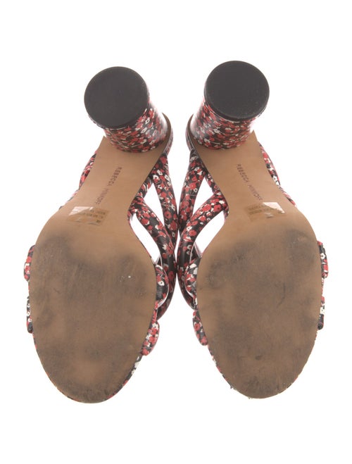 Rebecca Minkoff Leather Floral Print Slides
