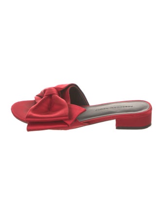 Rebecca Minkoff Satin Bow Accents Slides