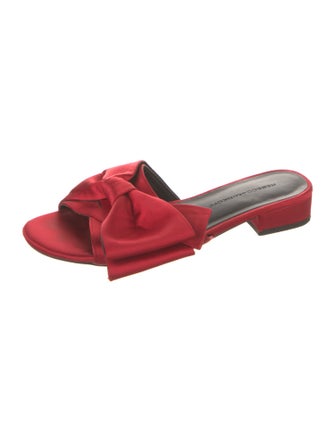 Rebecca Minkoff Satin Bow Accents Slides
