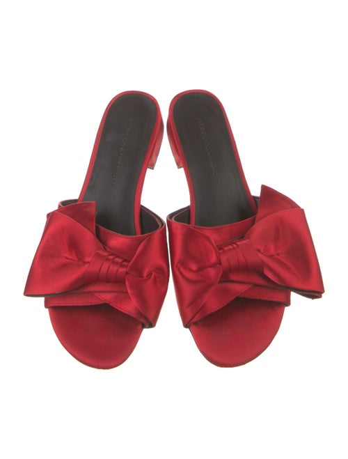Rebecca Minkoff Satin Bow Accents Slides