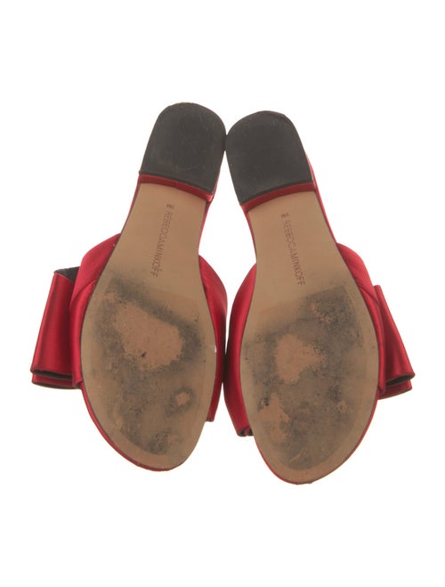 Rebecca Minkoff Satin Bow Accents Slides