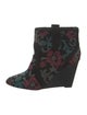 Rebecca Minkoff Suede Floral Print Lace-Up Boots