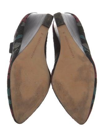 Rebecca Minkoff Suede Floral Print Lace-Up Boots