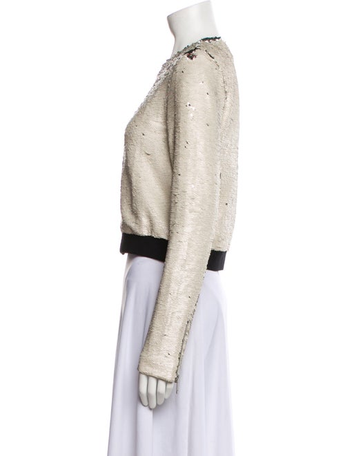 Rebecca Minkoff Sequin Tweed Pattern Evening Jacket