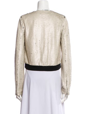 Rebecca Minkoff Sequin Tweed Pattern Evening Jacket