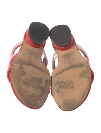 Rebecca Minkoff Suede Printed Slides