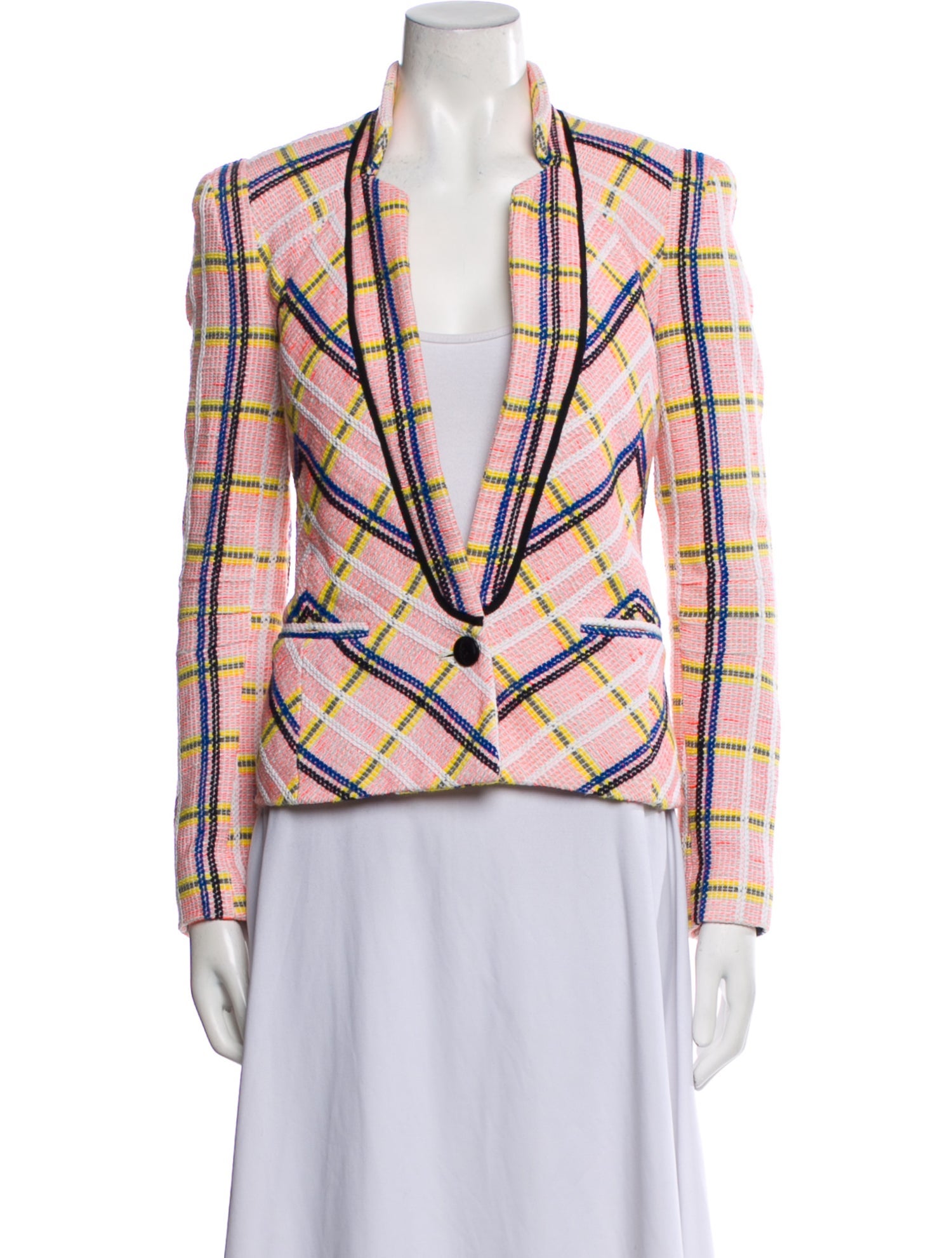 Rebecca Minkoff Tweed Pattern Blazer